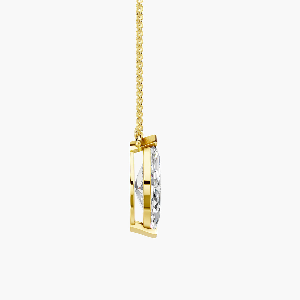 Marquise Chevron Pendant