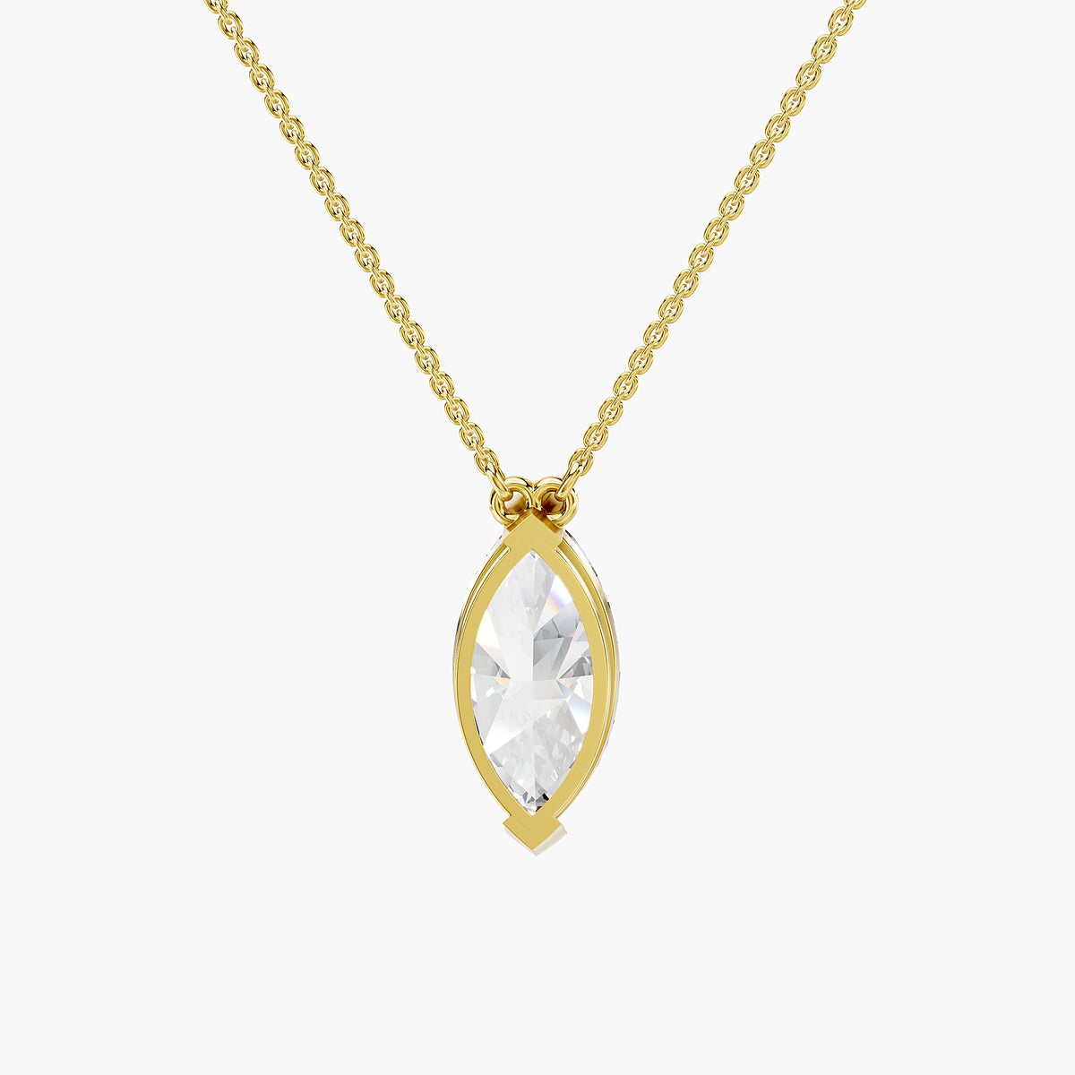 Marquise Chevron Pendant