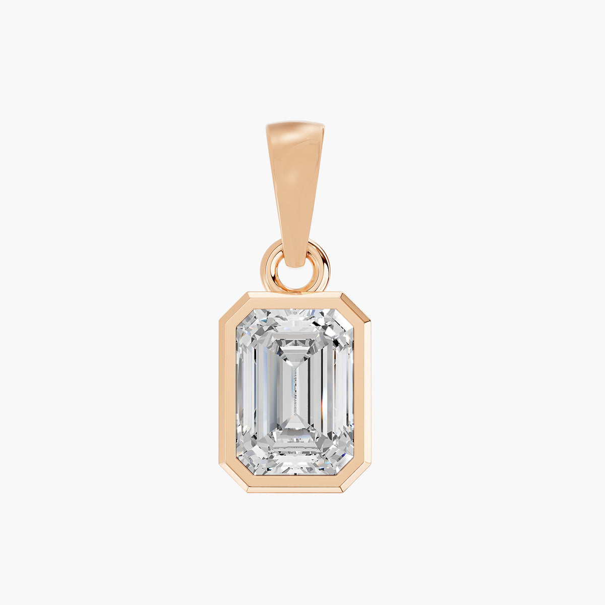 Orla Emerald-Cut Diamond Pendant