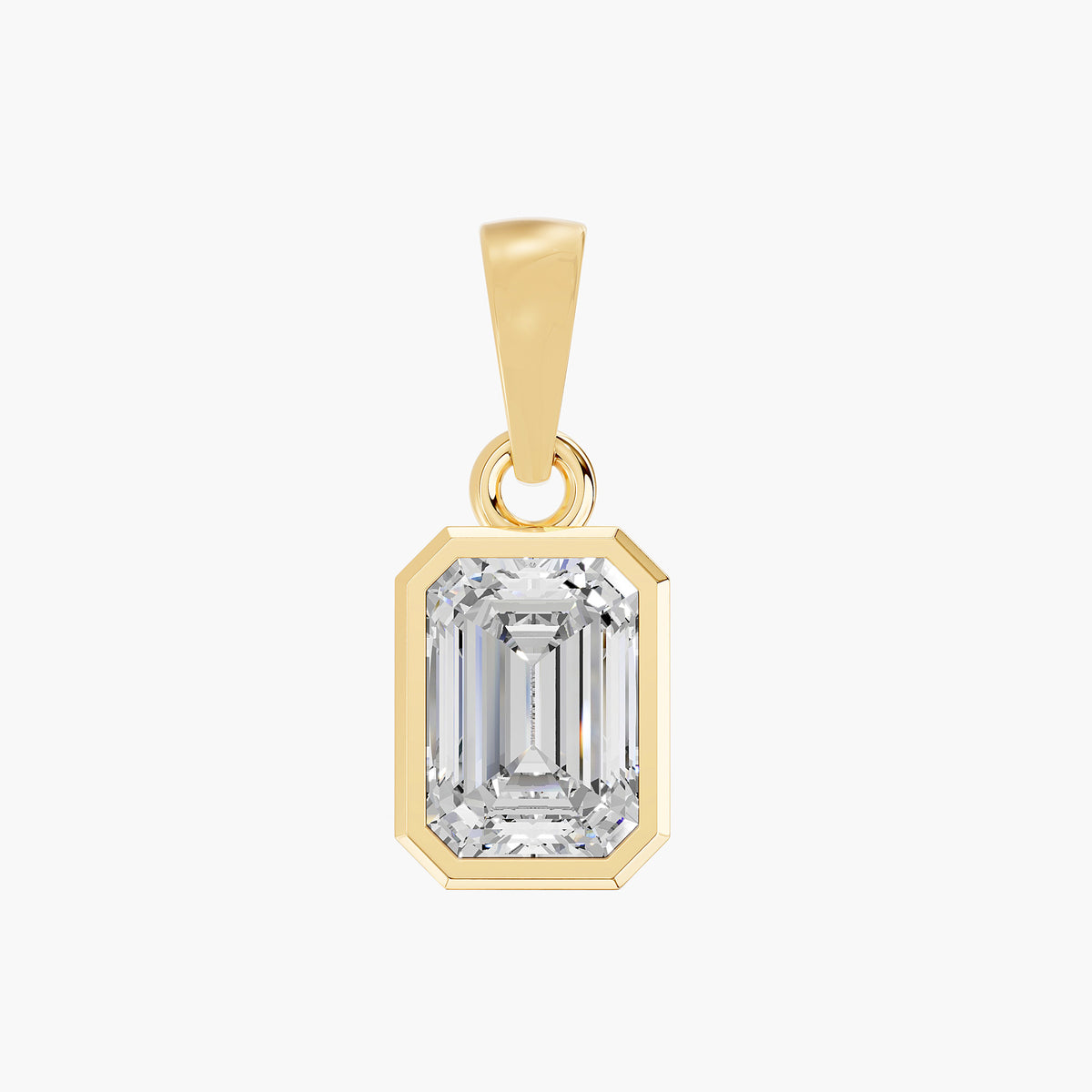Orla Emerald-Cut Diamond Pendant
