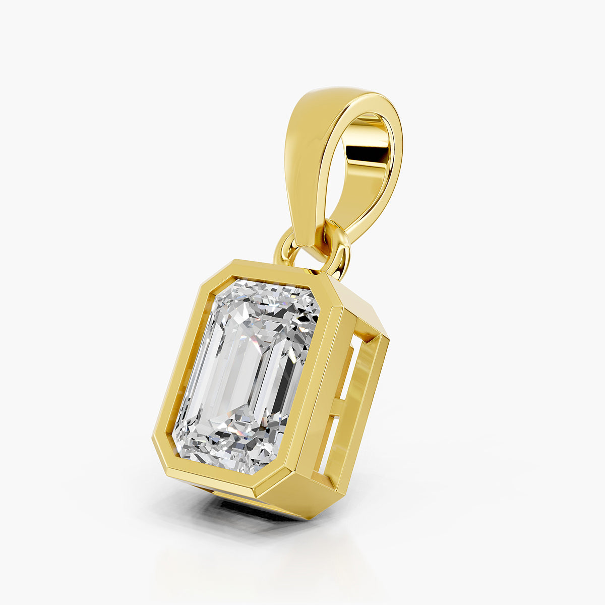 Orla Emerald-Cut Diamond Pendant