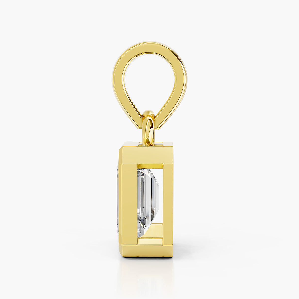 Orla Emerald-Cut Diamond Pendant