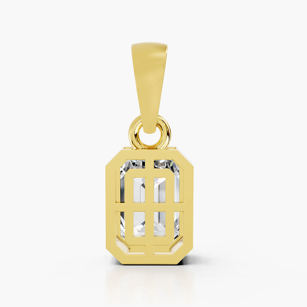 Orla Emerald-Cut Diamond Pendant