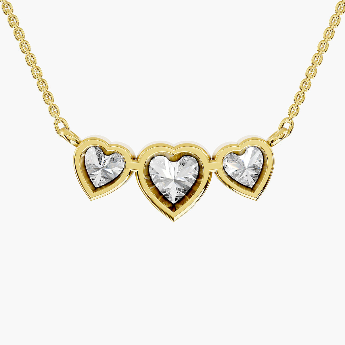 Heartline Trio Necklace