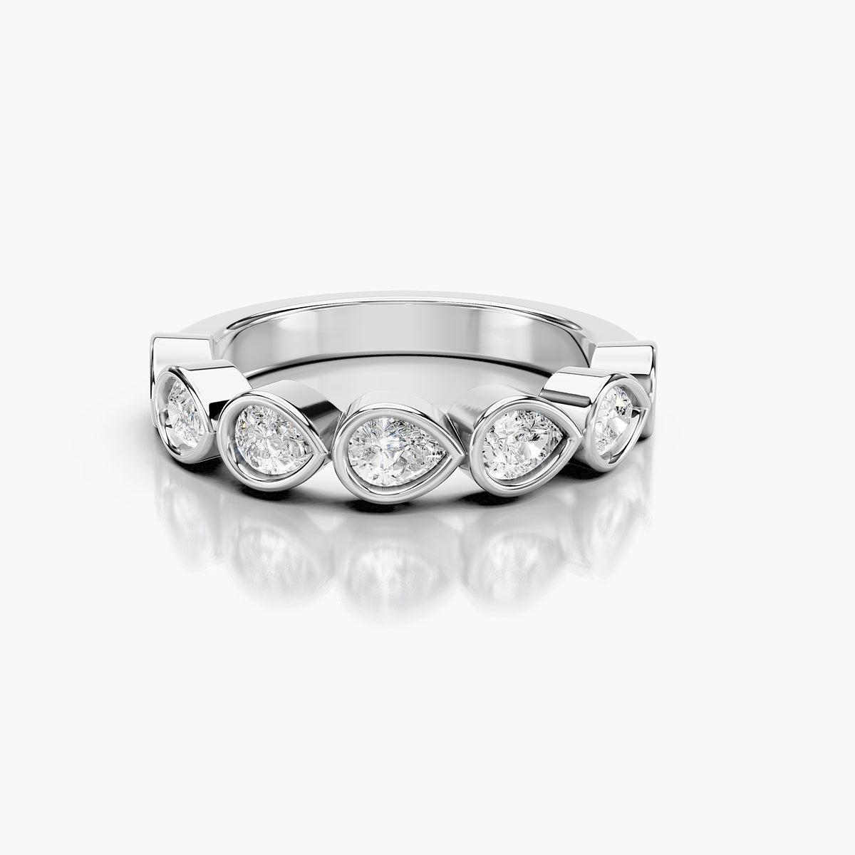 Cavelle Pear Eternity Band