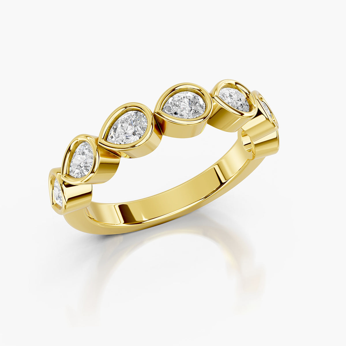 Cavelle Pear Eternity Band