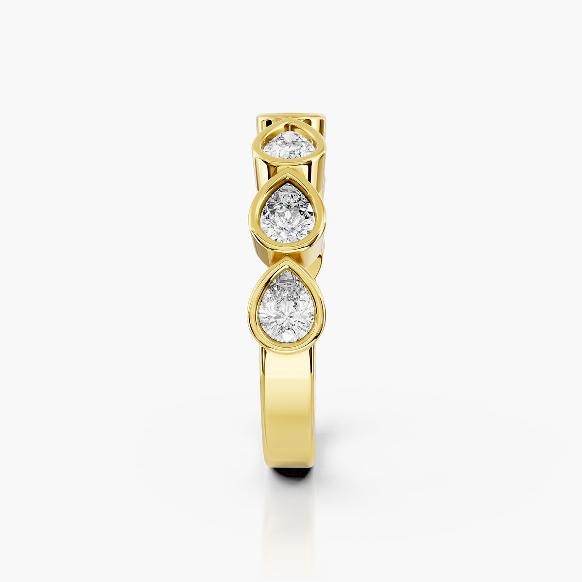 Cavelle Pear Eternity Band