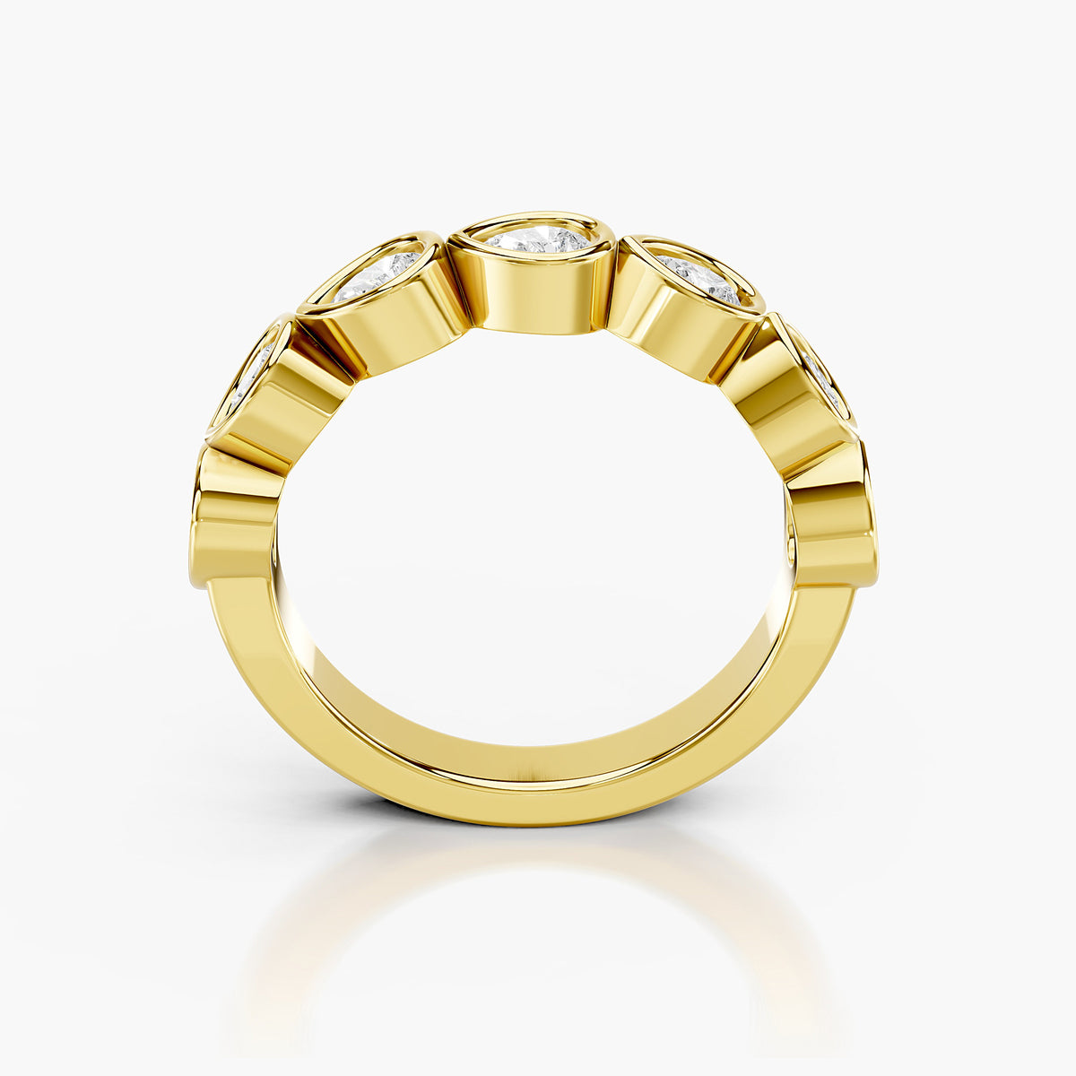 Cavelle Pear Eternity Band