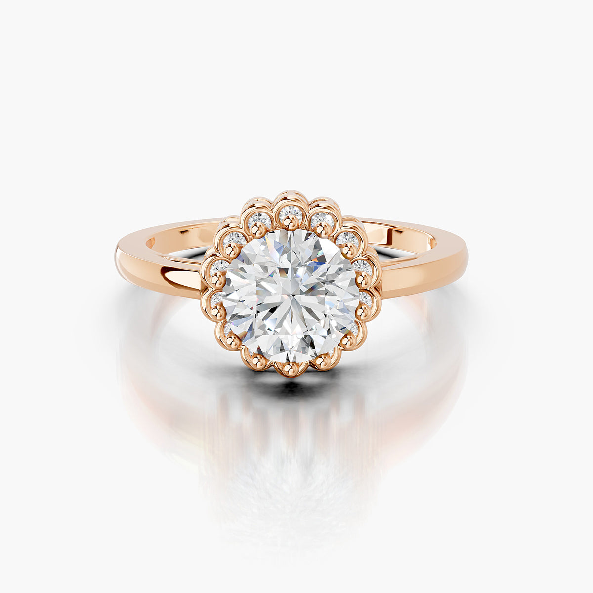 Petal Halo Ring