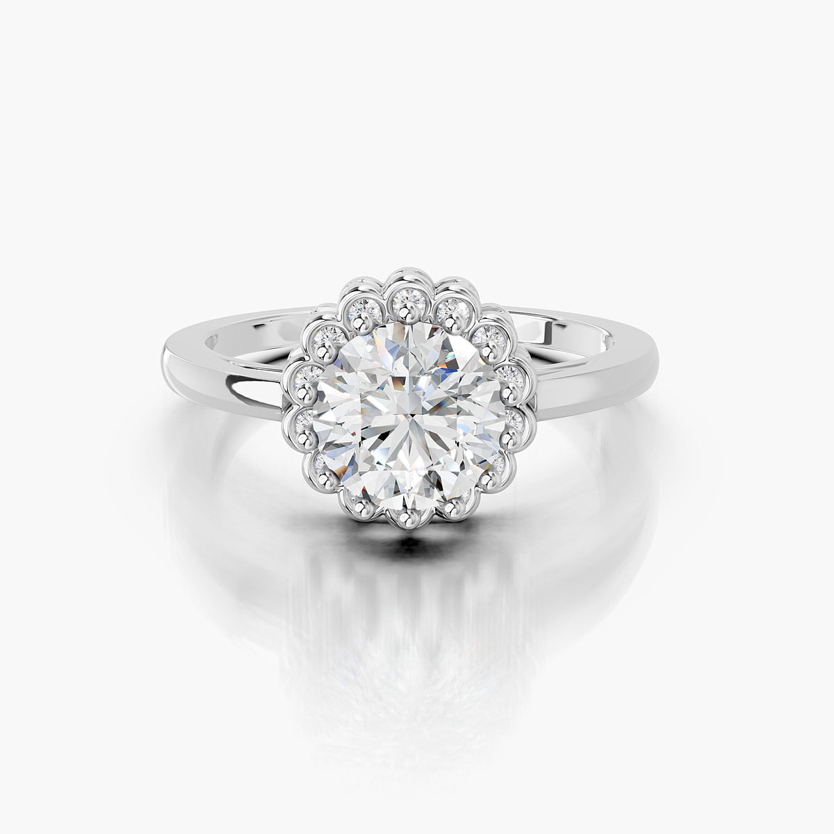 Petal Halo Ring