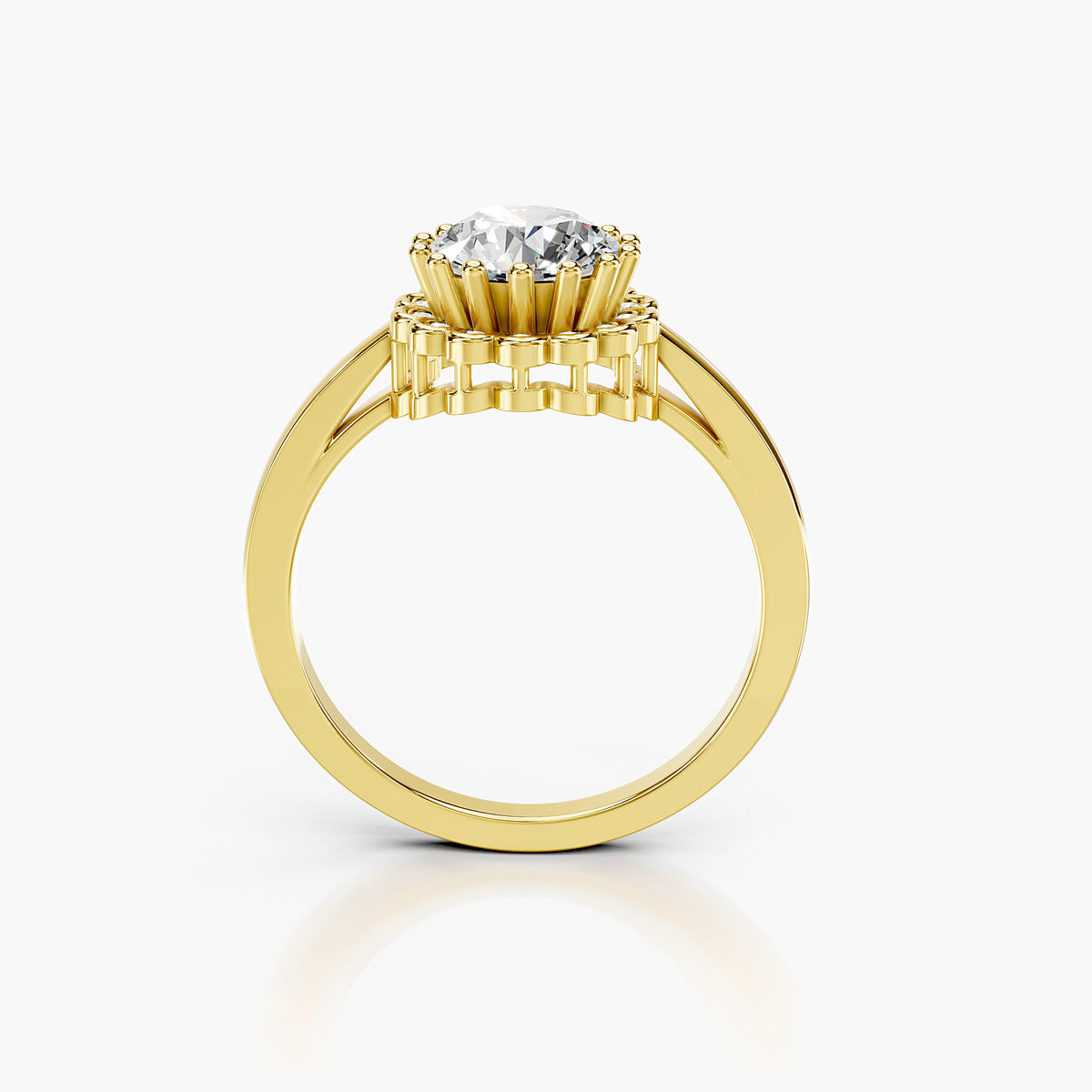 Petal Halo Ring