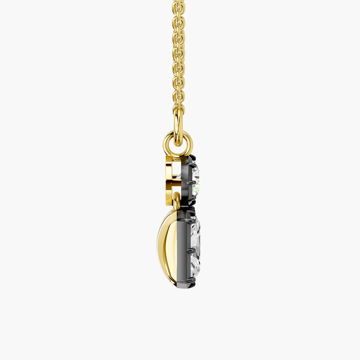 Elara Two-Stone Diamond Pendant