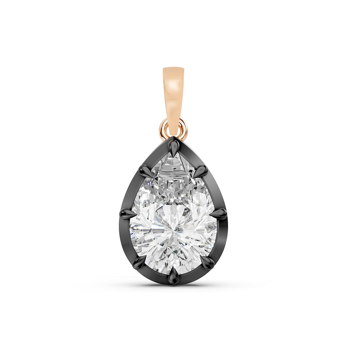 Pearlina Pear Diamond Pendant