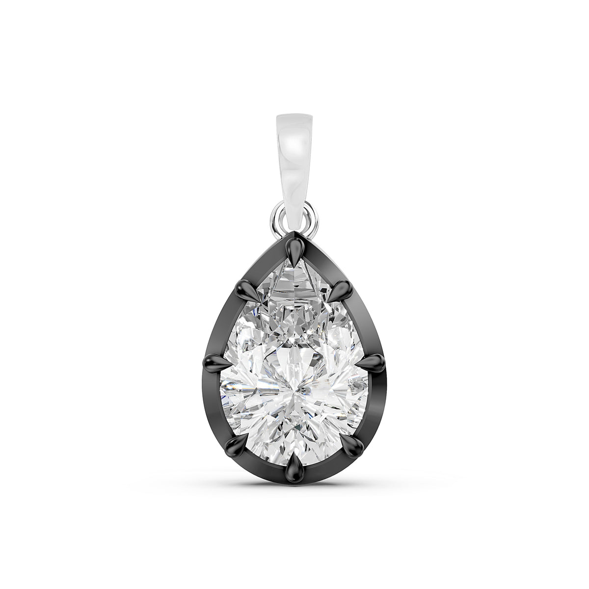 Pearlina Pear Diamond Pendant