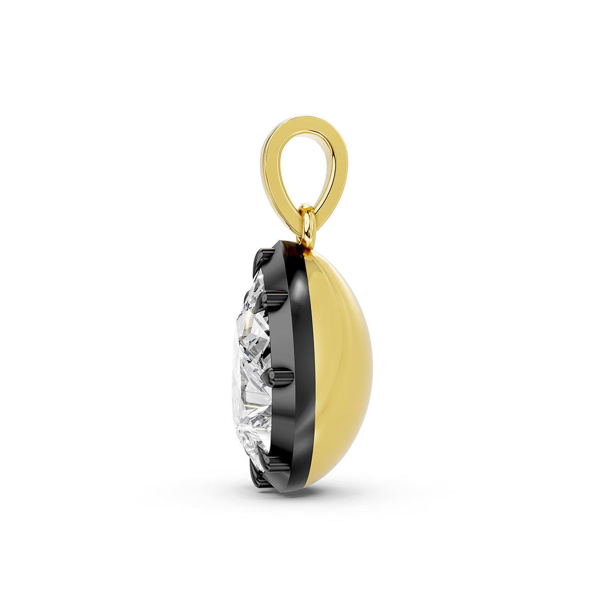 Pearlina Pear Diamond Pendant