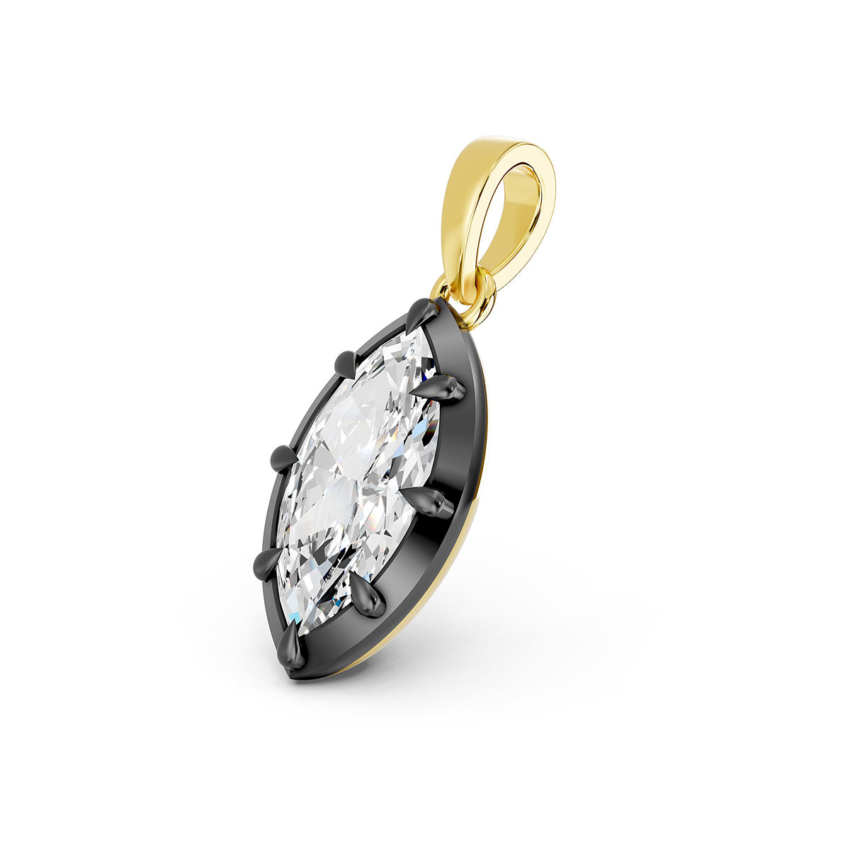 Estelle Marquise Diamond Pendant