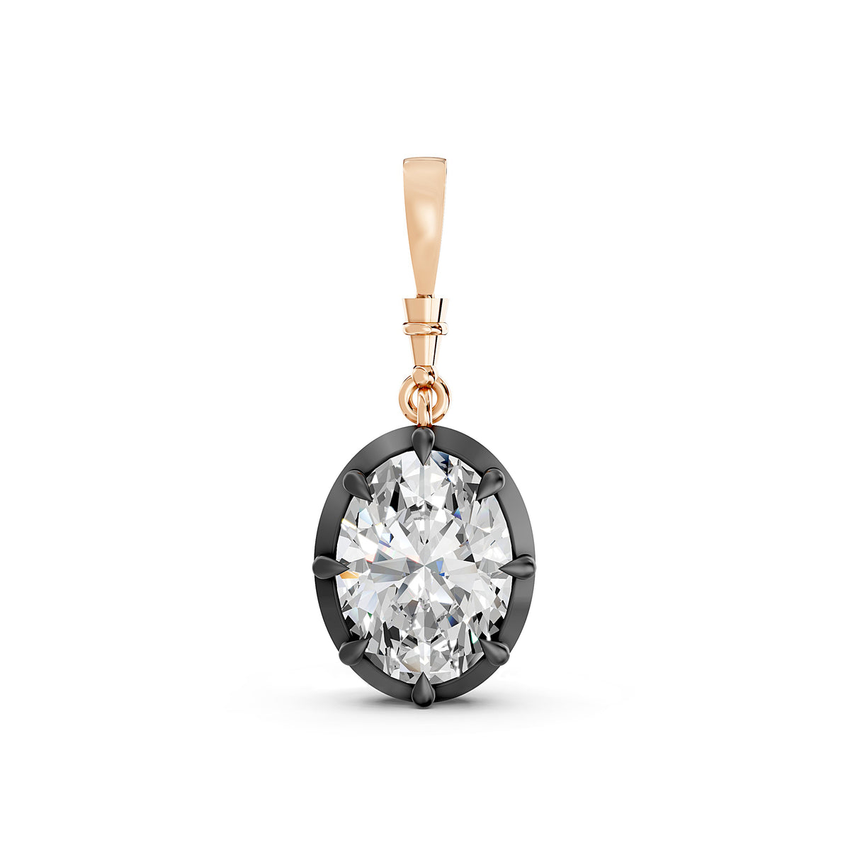 Odette Oval Diamond Pendant