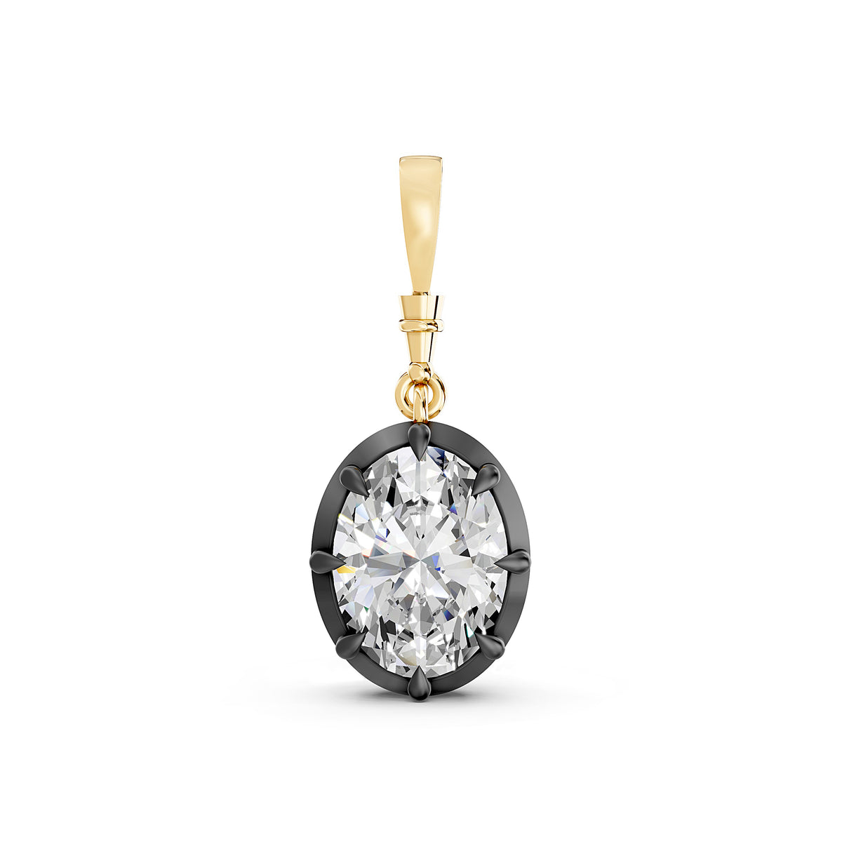 Odette Oval Diamond Pendant