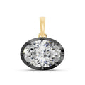 Ophelia East-West Oval Diamond Pendant