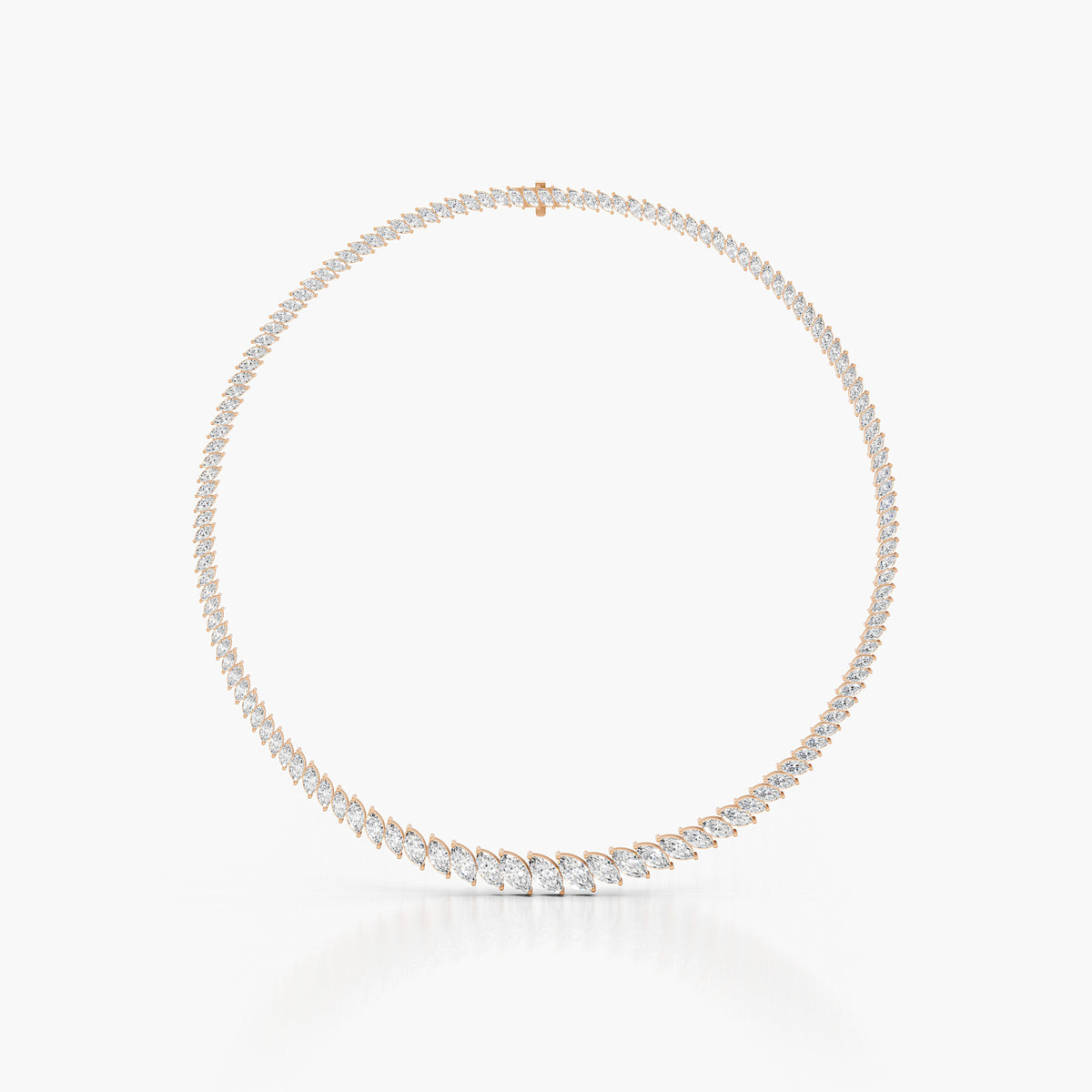 Bromley Marquise Tennis Necklace