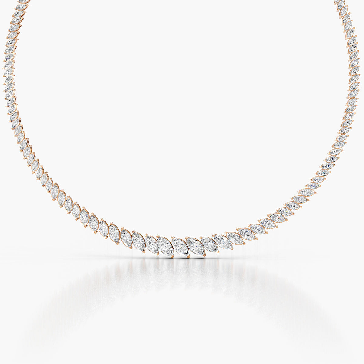 Bromley Marquise Tennis Necklace