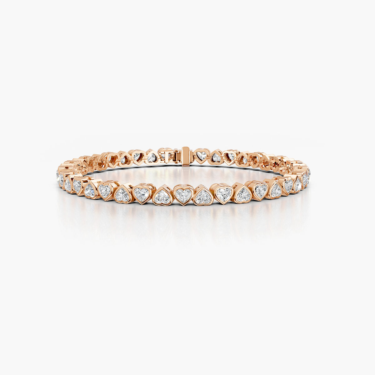 Amora Heart Diamond Tennis Bracelet