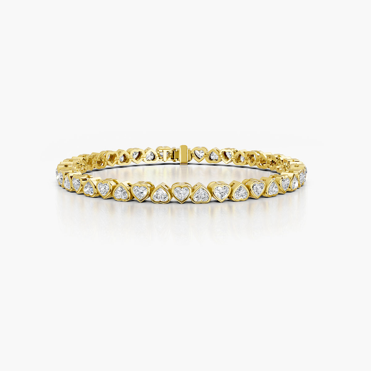 Amora Heart Diamond Tennis Bracelet