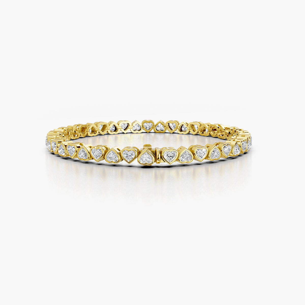 Amora Heart Diamond Tennis Bracelet
