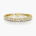 Mixed-Cut Diamond Tennis Bracelet