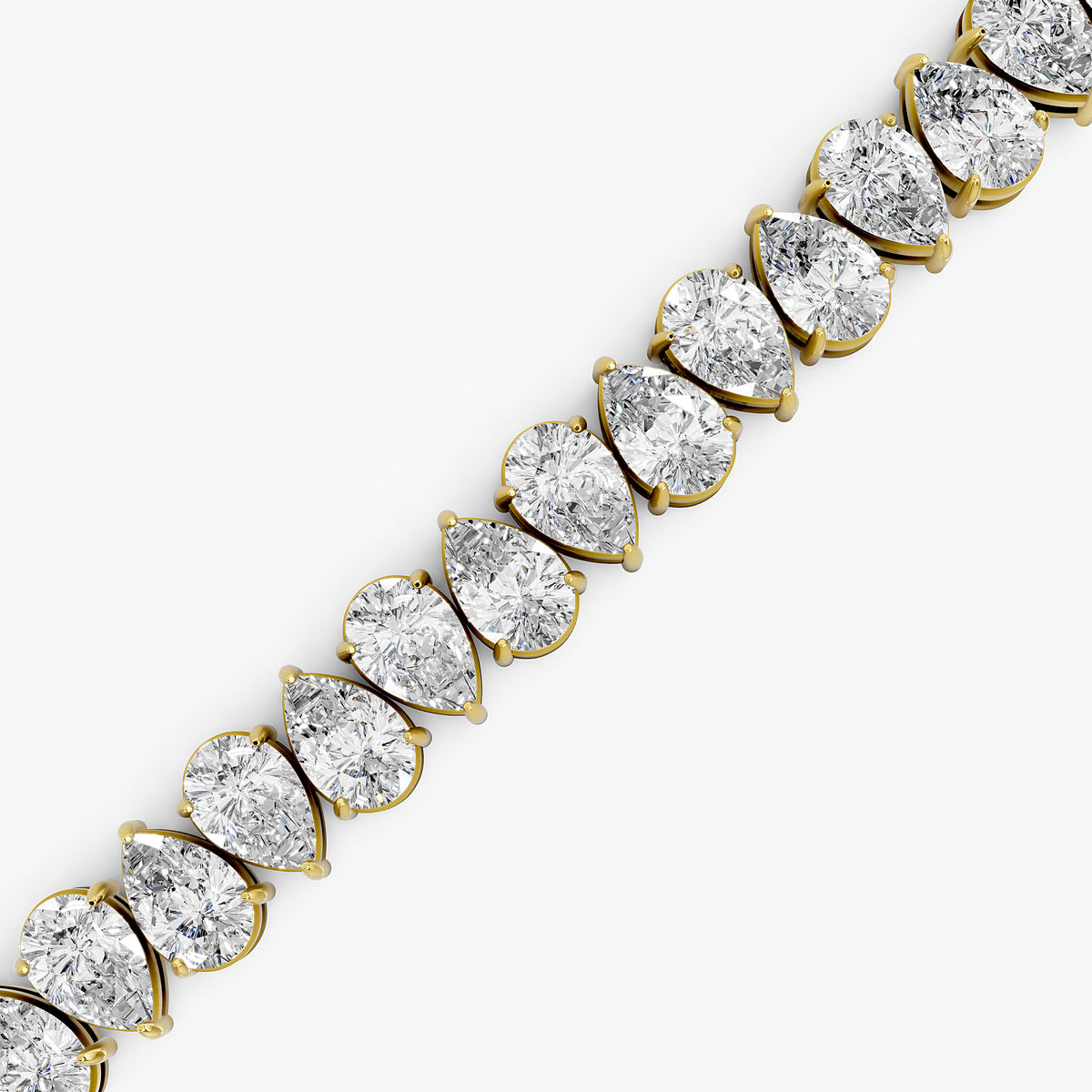 Celeste Pear Diamond Tennis Bracelet