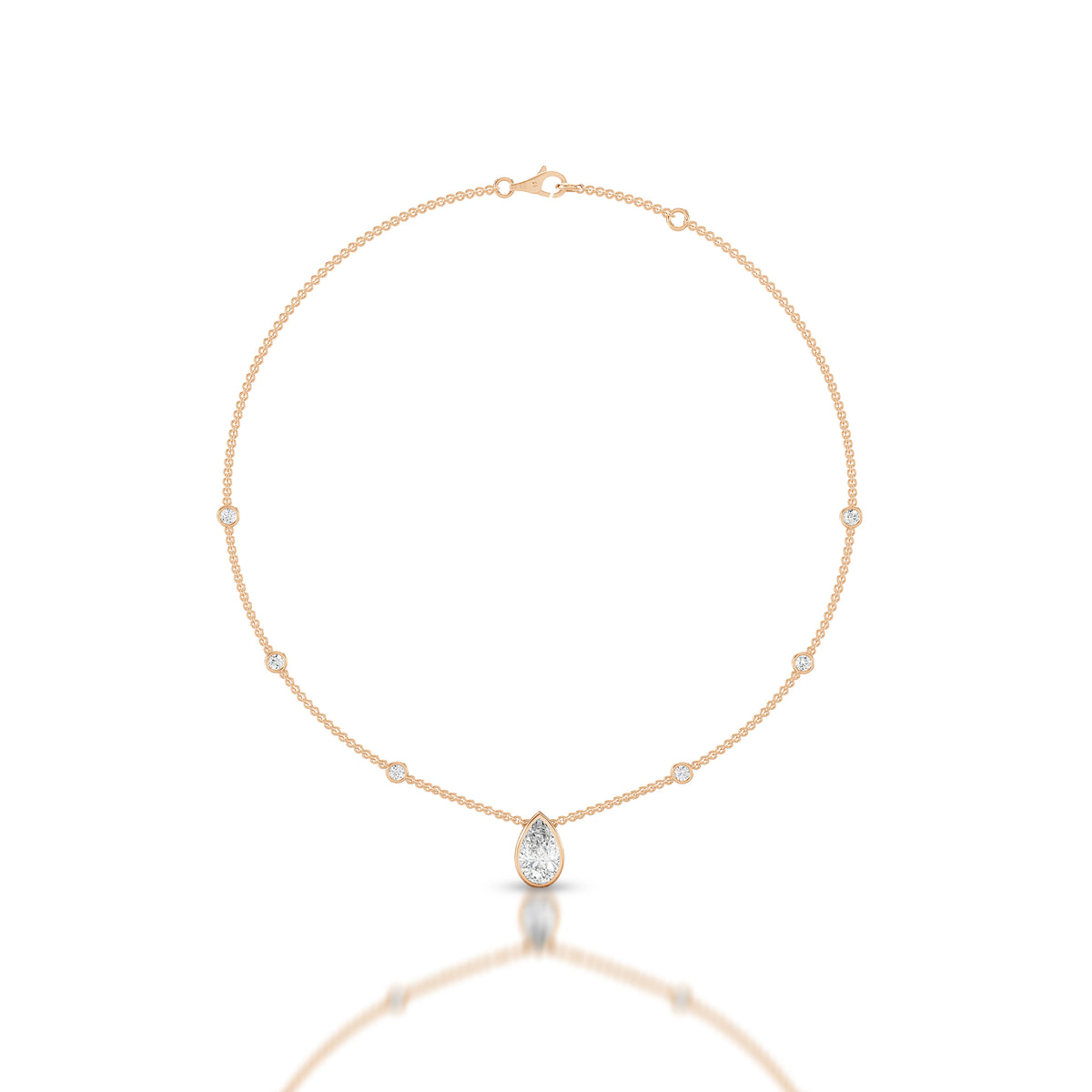 Westbury Pear Station Necklace