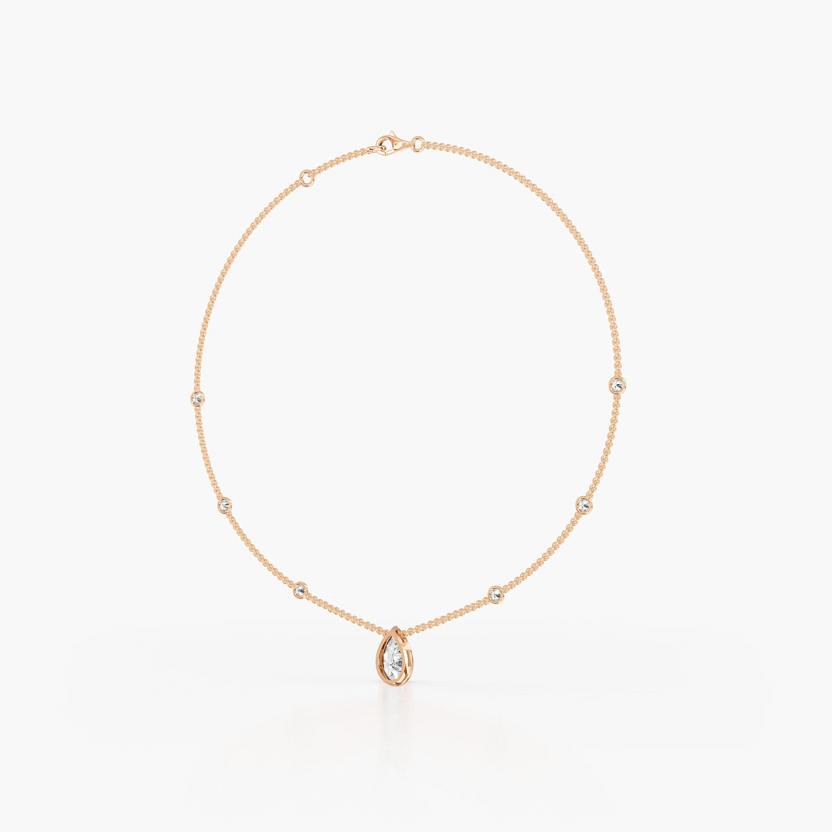 Westbury Pear Station Necklace