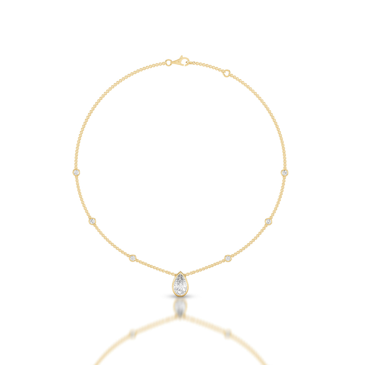 Westbury Pear Station Necklace