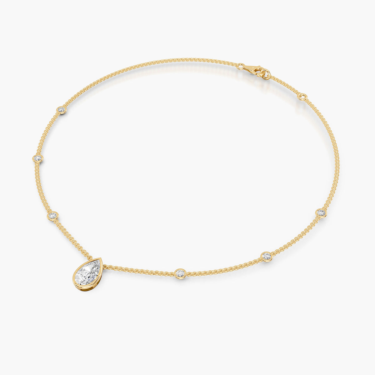 Westbury Pear Station Necklace