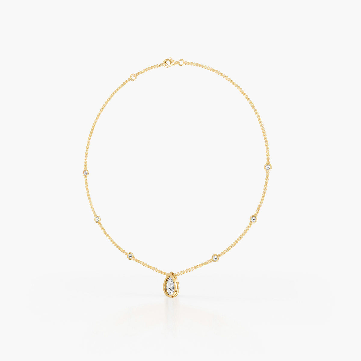 Westbury Pear Station Necklace