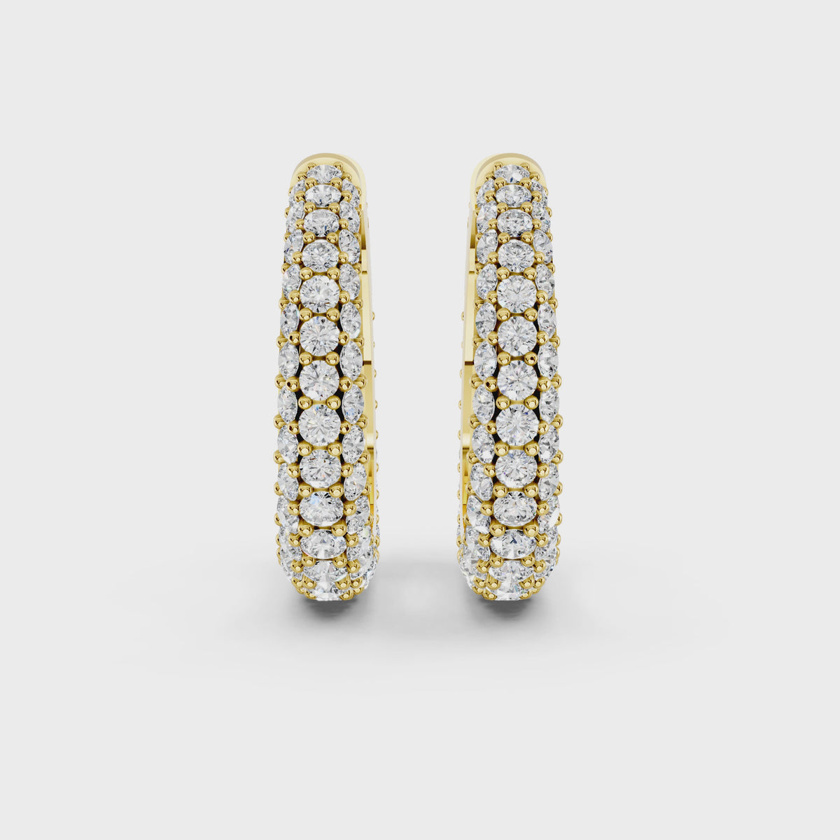 Aurelia Triple Pavé Hoop