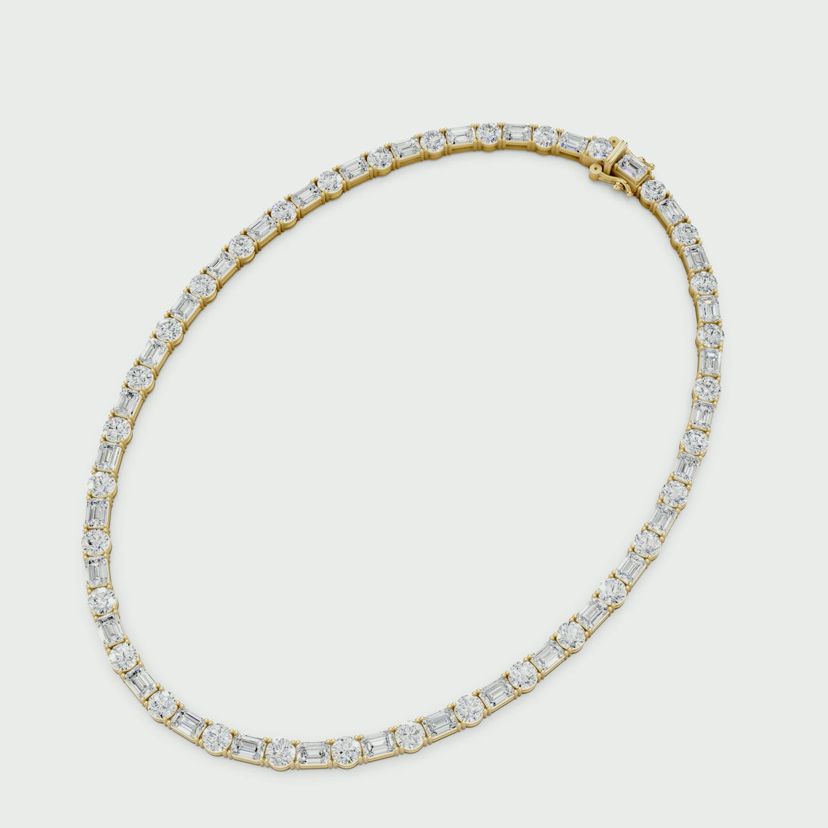 Aveline Alternating Tennis Necklace