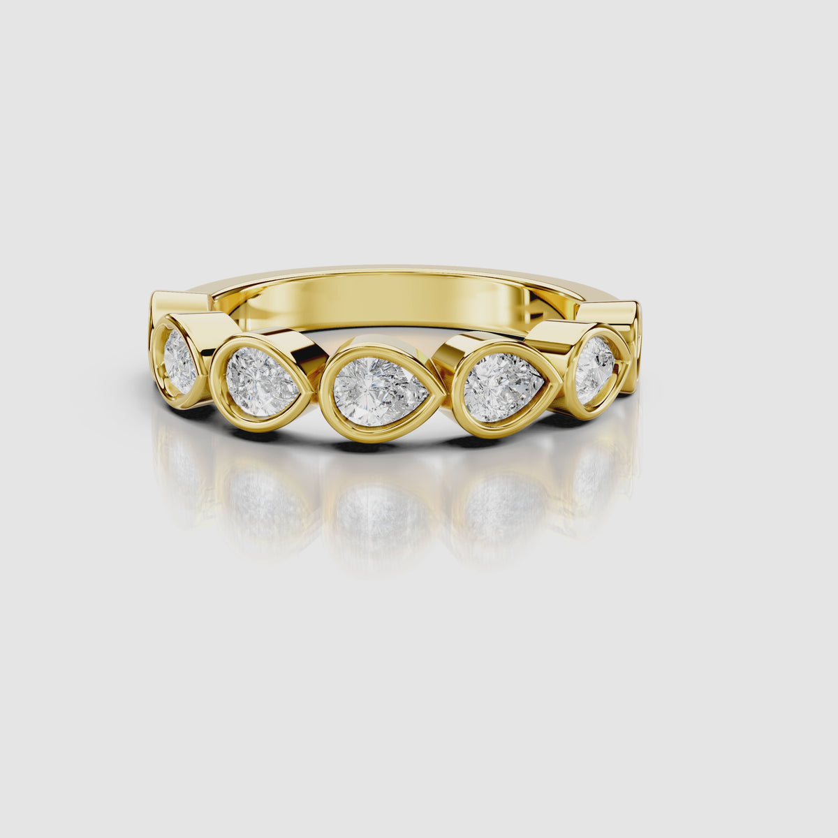 Cavelle Pear Eternity Band