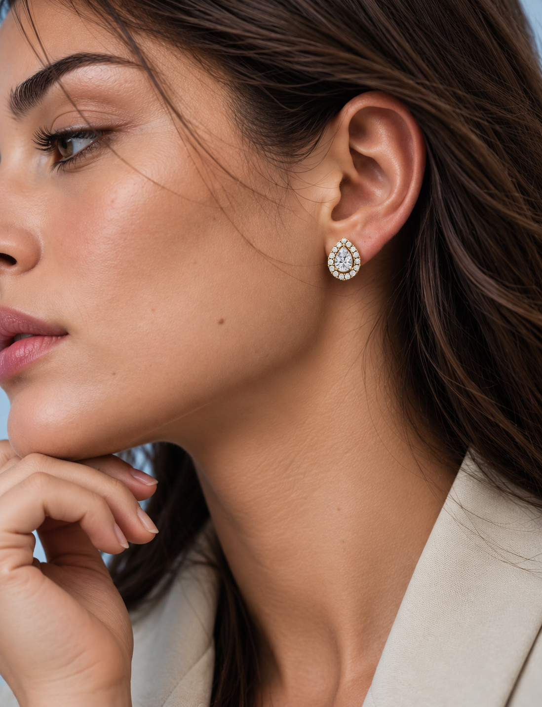 Caldorin Pear Studs