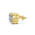 Solid Gold 0.40 CT.T.W Oval-Cut Diamond Solitaire Stud Earrings
