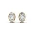 Solid Gold 0.40 CT.T.W Marquise-Cut Diamond Solitaire Stud Earrings