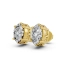 Solid Gold 0.40 CT.T.W Marquise-Cut Diamond Solitaire Stud Earrings