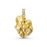 Solid Gold Unbreakable Bond: Father and Daughter Pendant with 0.30 CT.T.W Diamonds Gift of Heartfelt Love