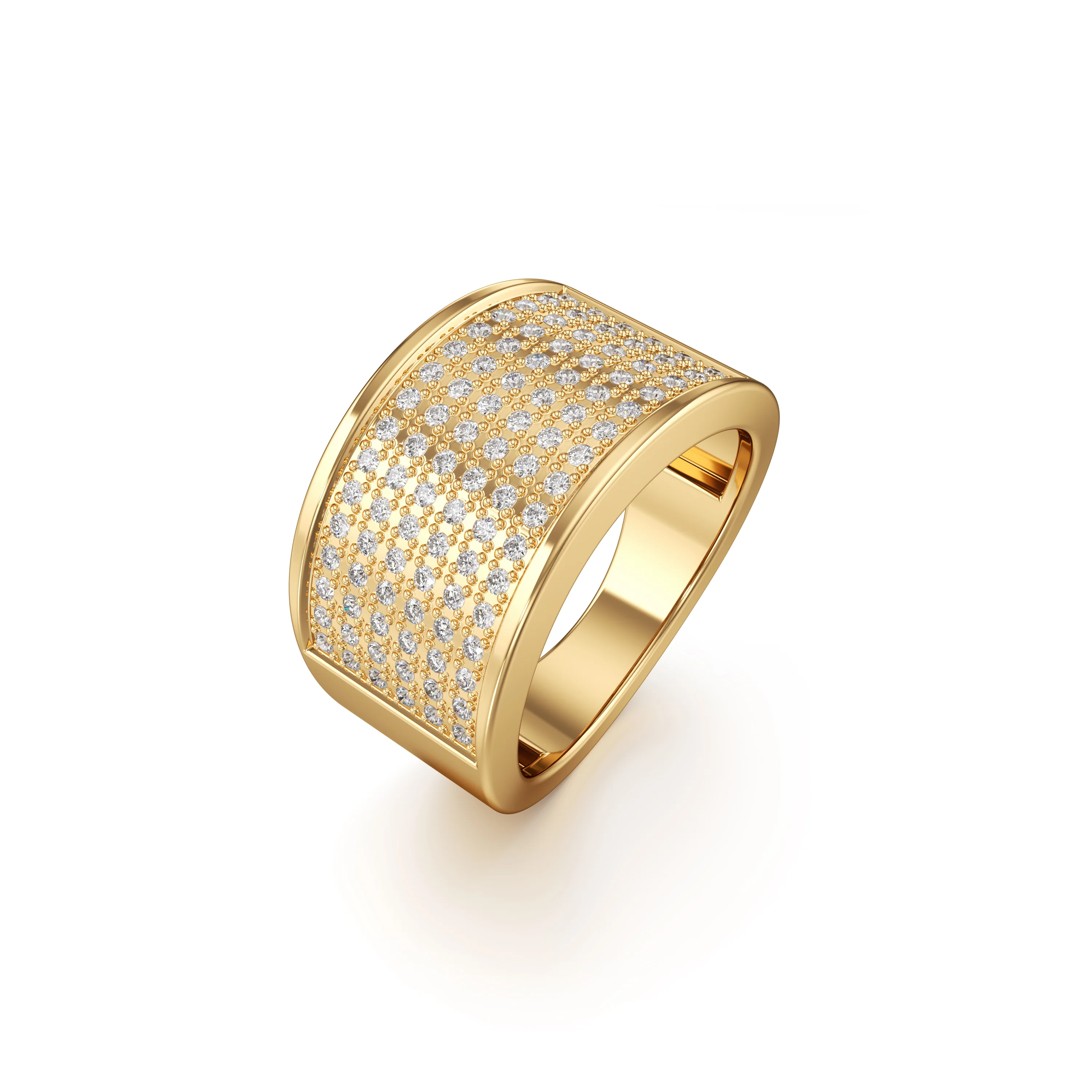 HipHop Ring with 0.48 CT.T.W. Round Diamond