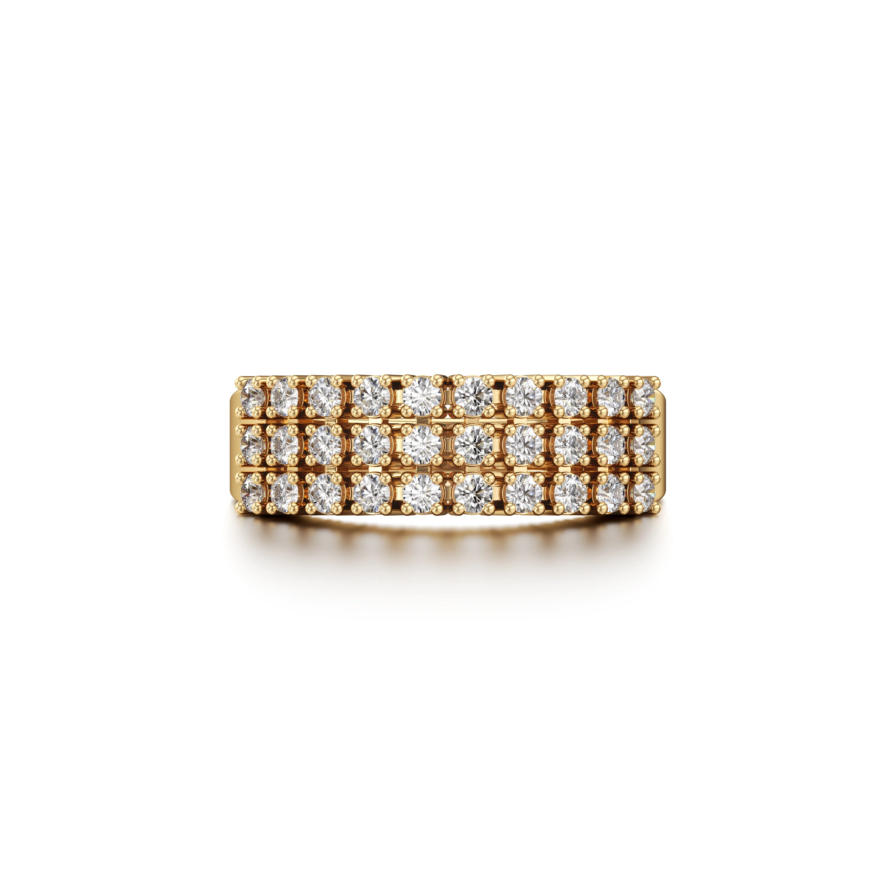Multi Row 0.63 CT.T.W Diamond Wedding Ring For Women