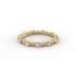 Solid Gold Stacked Ring with Natural Diamonds