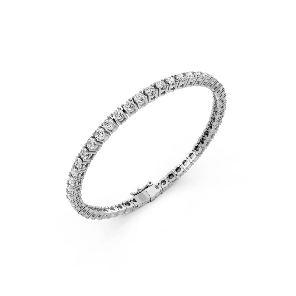 Luxe Gold Tennis Bracelet with Lab-Grown Diamonds - Classic Design