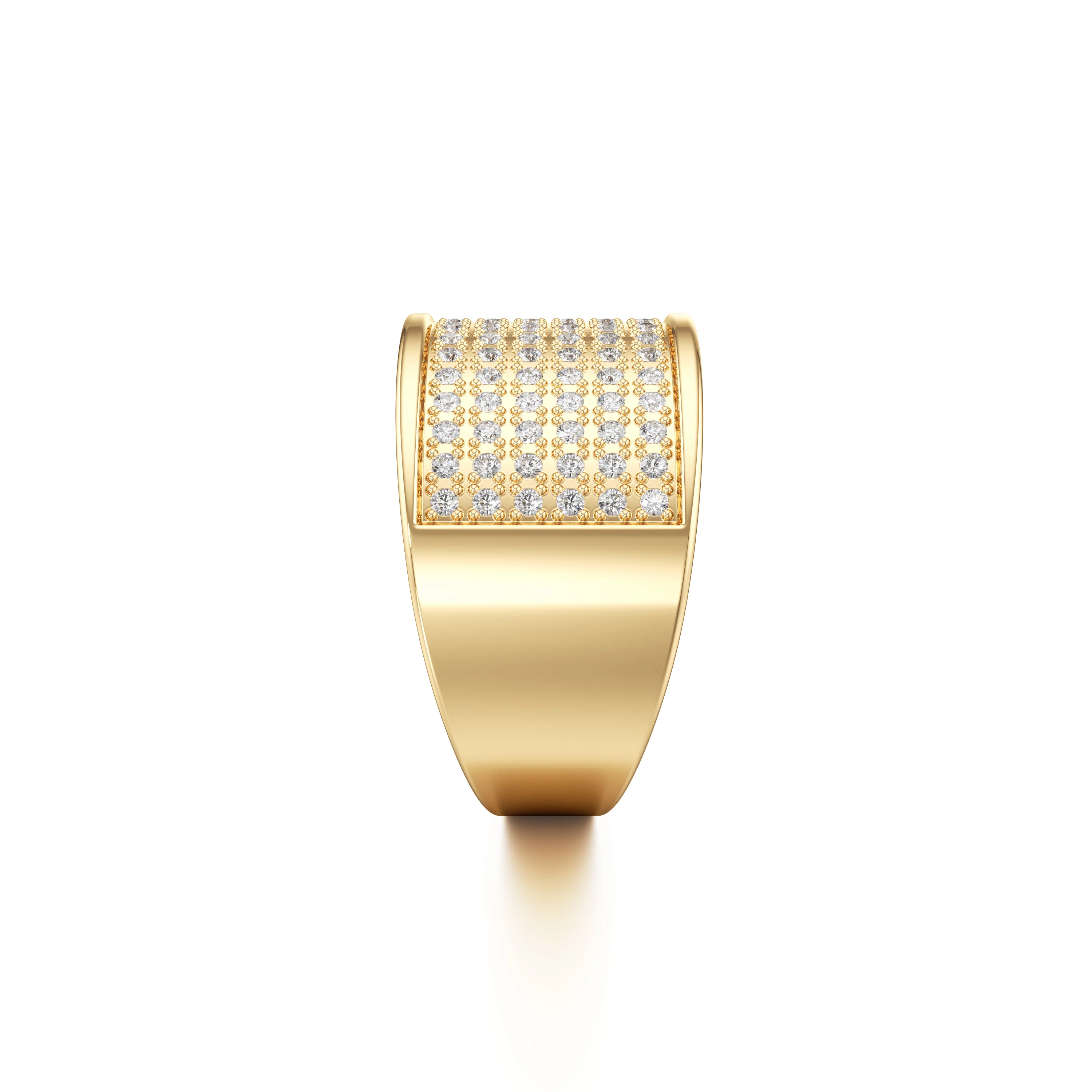HipHop Ring with 0.48 CT.T.W. Round Diamond