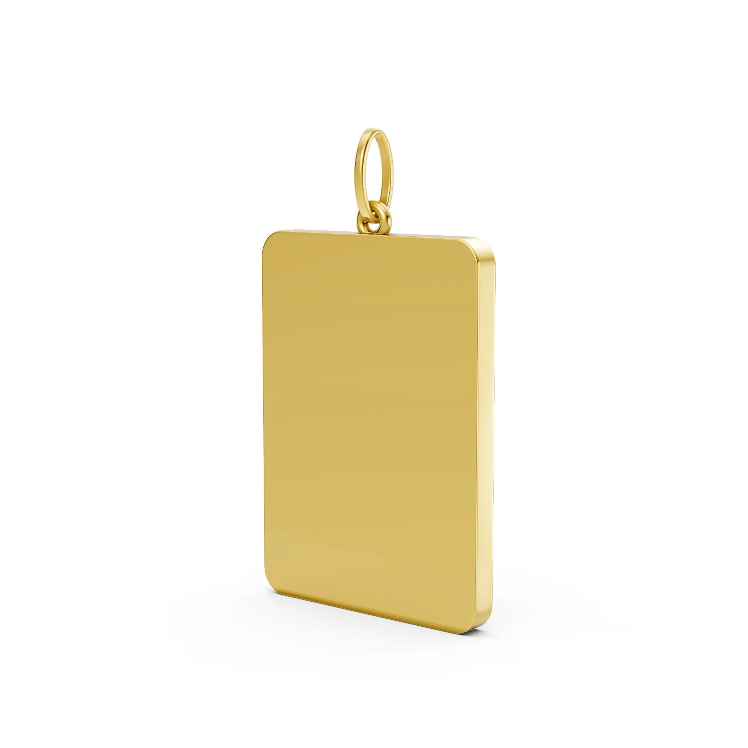Solid Gold Stunning Gold Ace of Spades Pendant