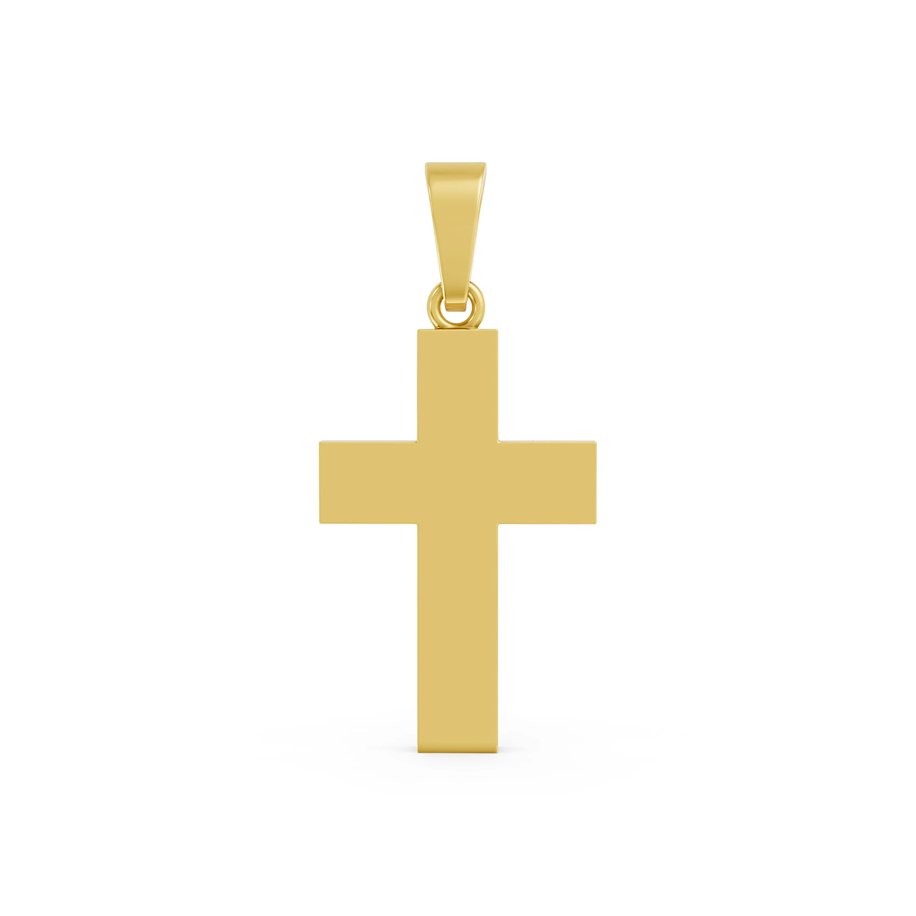 Solid Gold US Flag Inlay Cross Diamond Pendant - American Pride Jewelry